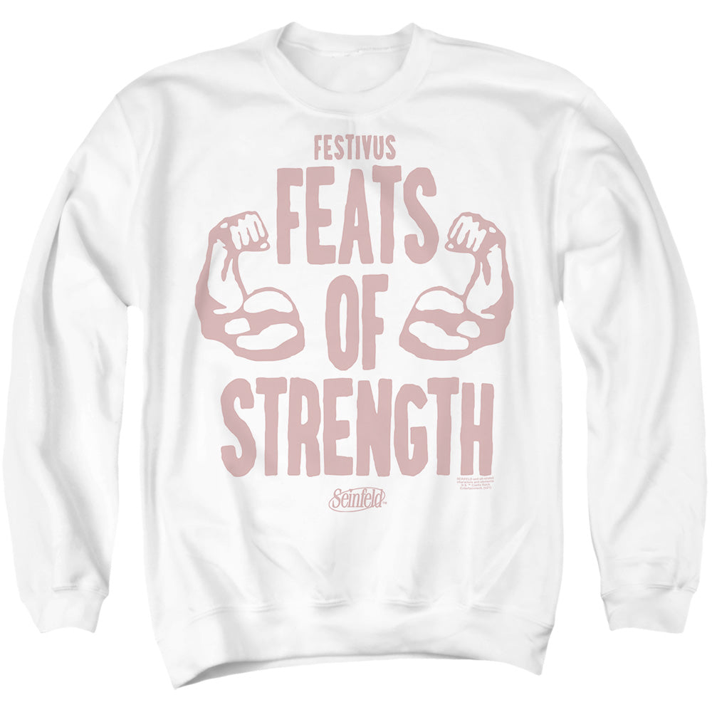 Feats of Strength Seinfeld Festivus Adult T Shirt White