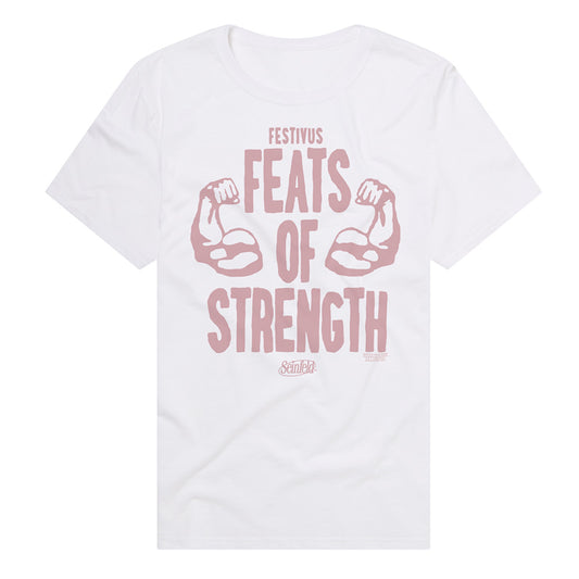 Feats of Strength Seinfeld Festivus Adult T Shirt White