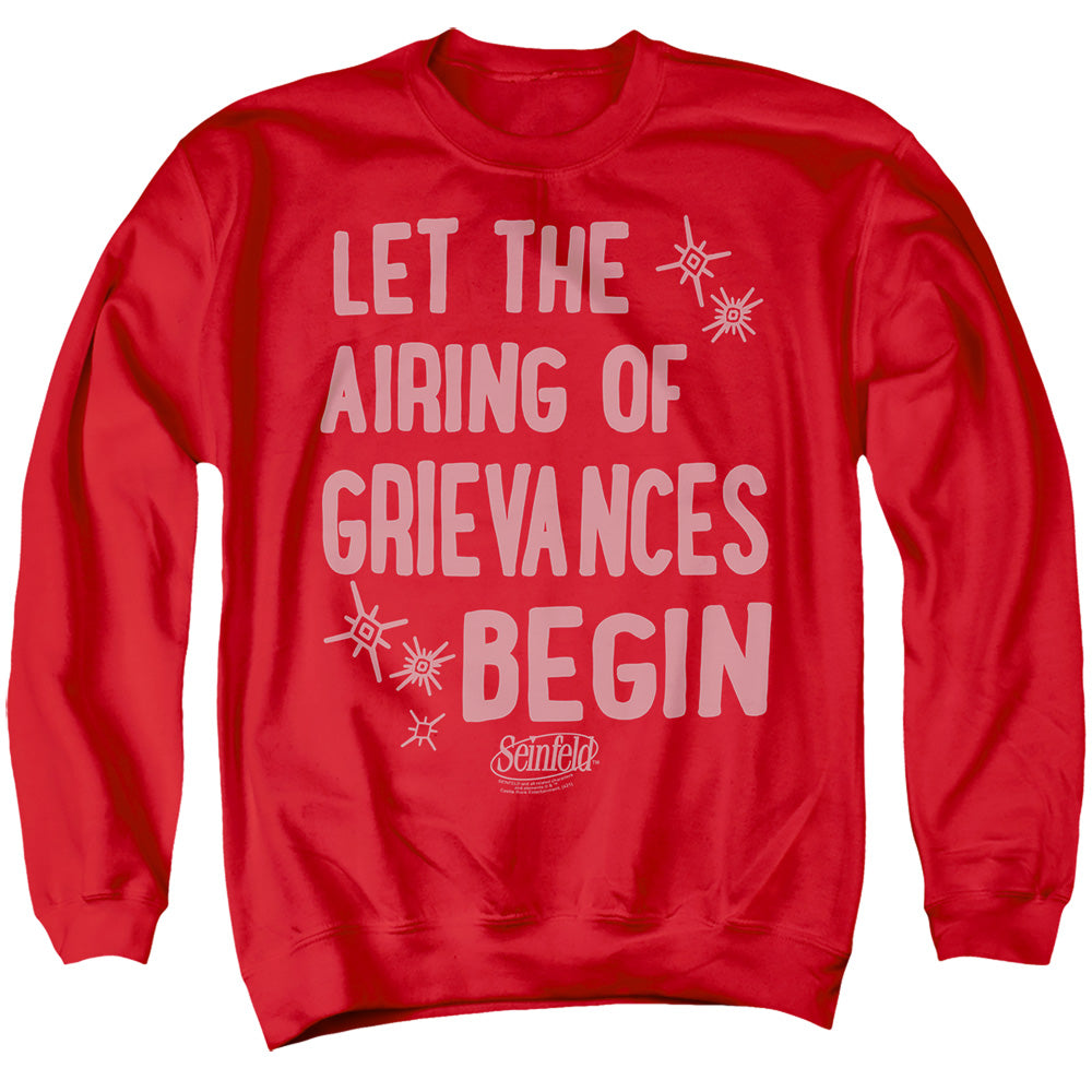 Airing of Grievances Seinfeld Festivus Adult T Shirt Red