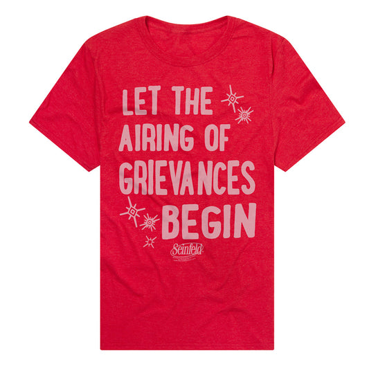 Airing of Grievances Seinfeld Festivus Adult T Shirt Red