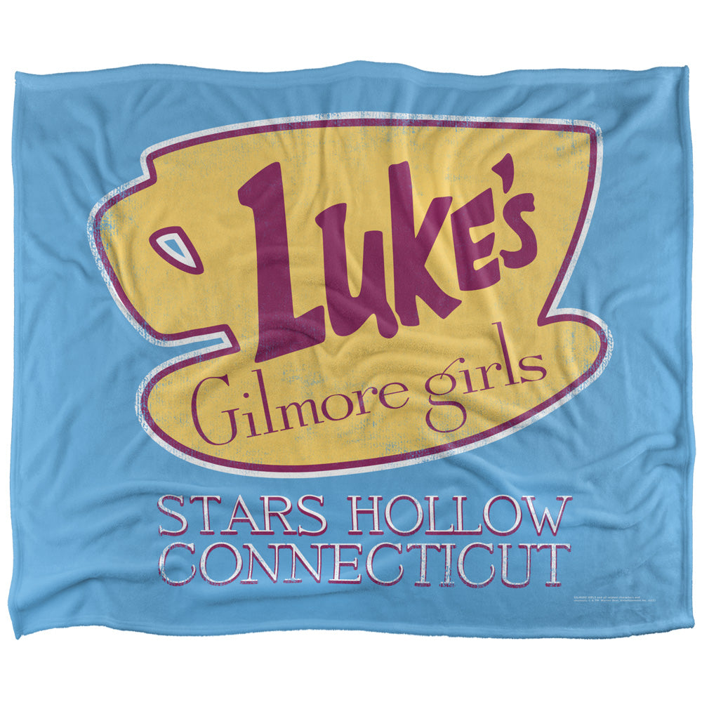 Gilmore Girls Lukes Cafe Sign Silky Touch Super Soft Throw Blanket 50" x 60"