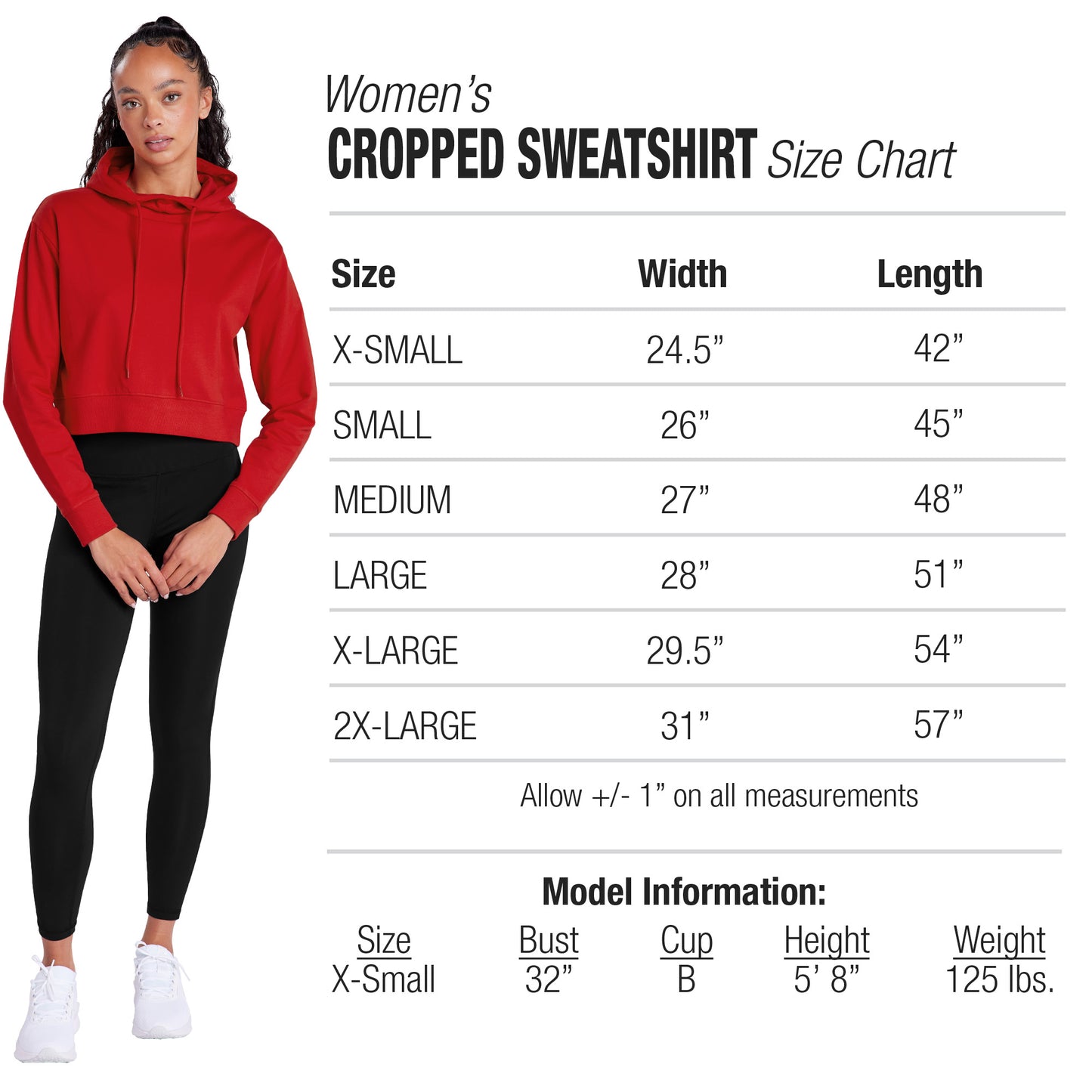 Merry Adult Women's Sweatshirt and Cropped Hoodie Red