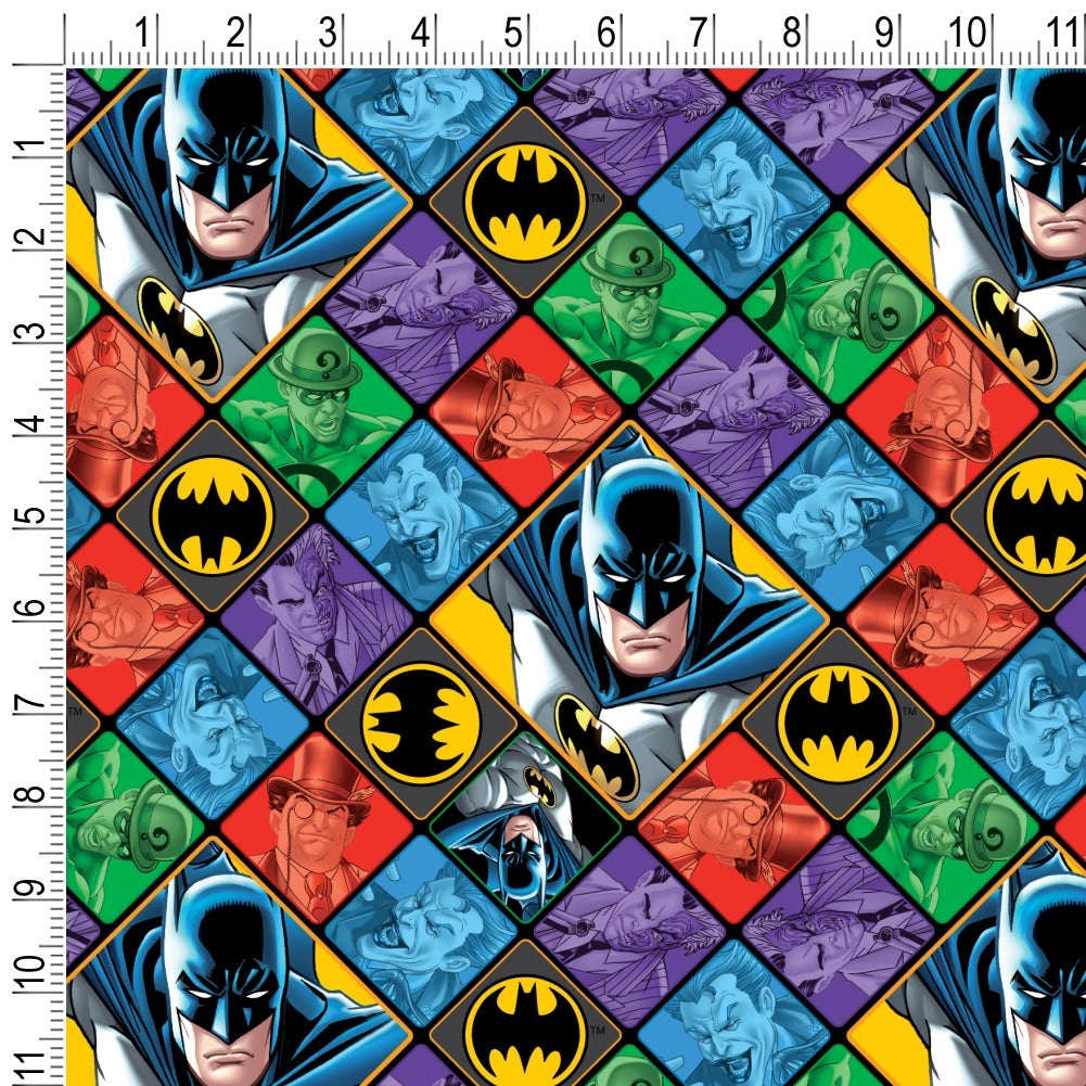 Batman and Villains Pattern Gift Wrap Wrapping Paper Rolls 30" x 72"