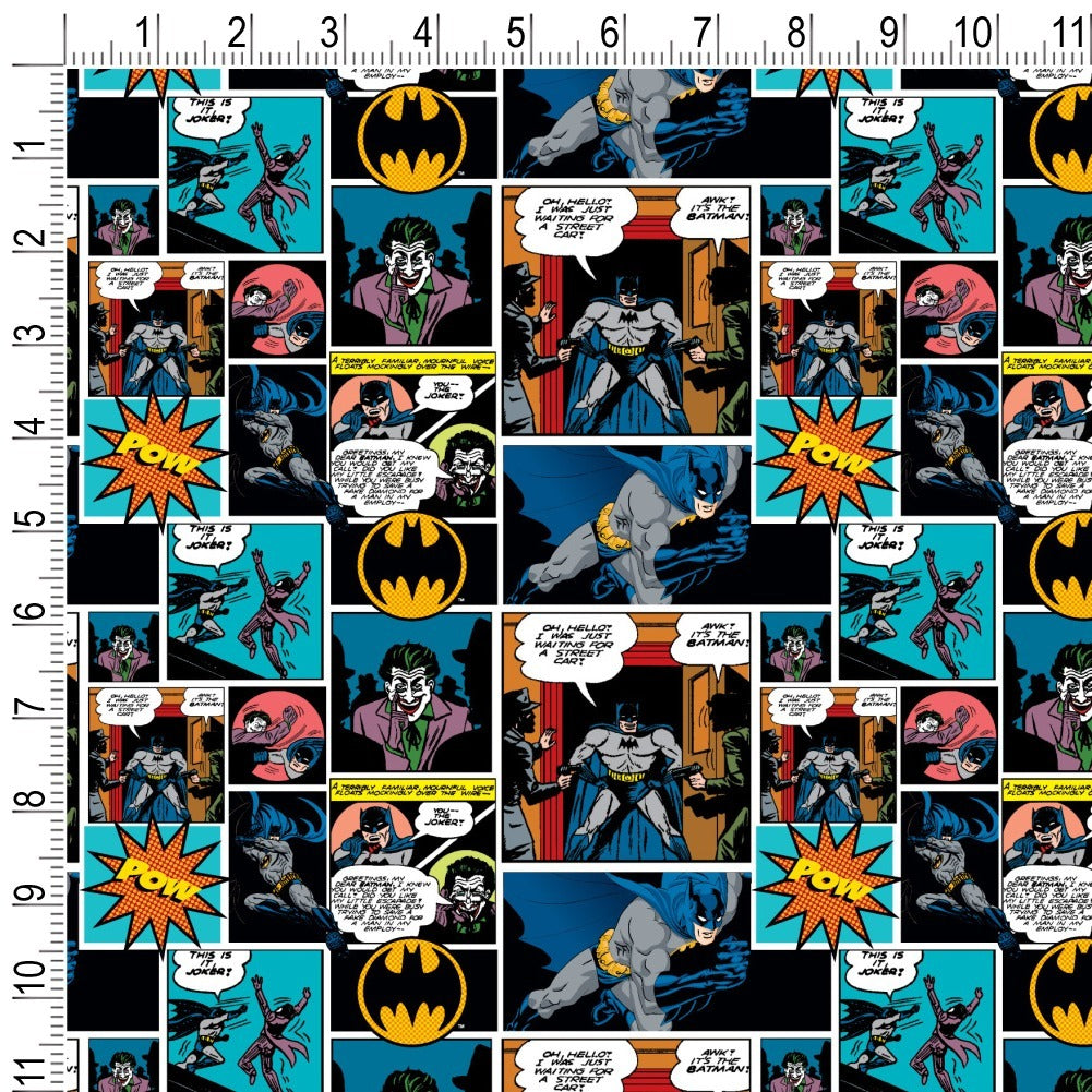 Batman Comic Pattern Gift Wrap Wrapping Paper Rolls 30" x 72"