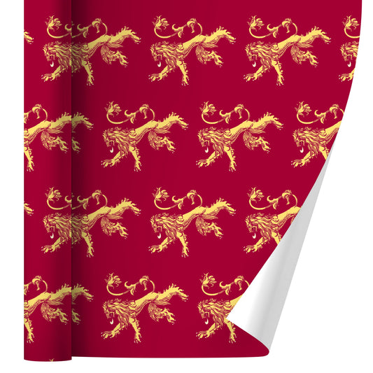 Game of Thrones Lanister Sigil Gift Wrap Wrapping Paper Rolls 30" x 72"
