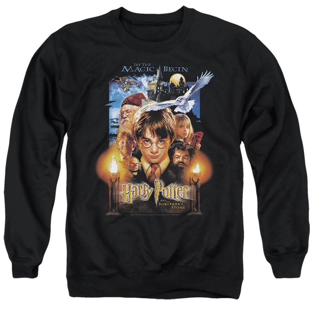 Harry Potter Vintage Sorcerer's Stone Artwork Sweatshirt Black