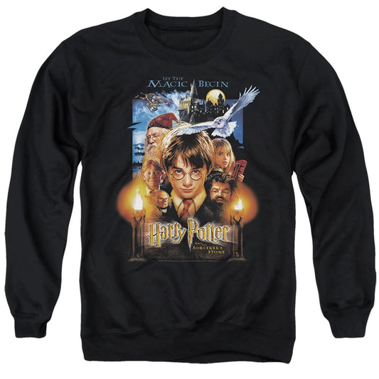 Harry Potter Vintage Sorcerer's Stone Artwork Sweatshirt Black