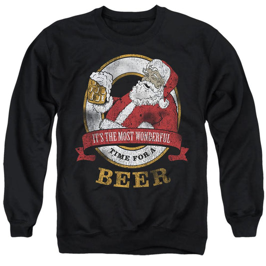 Christmas Wonderful Time For a Beer Unisex Adult Sweatshirts