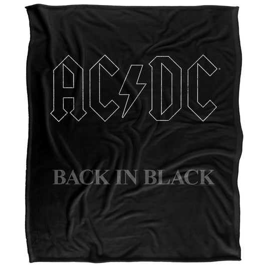 AD/DC Back In Black 50x60 Blanket