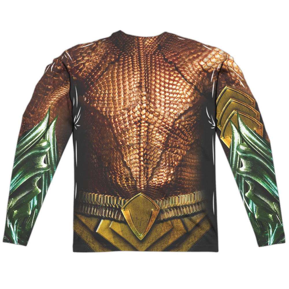 Aquaman Movie Uniform Long Sleeve Double-Sided Sublimated Halloween Costume Adult T Shirt