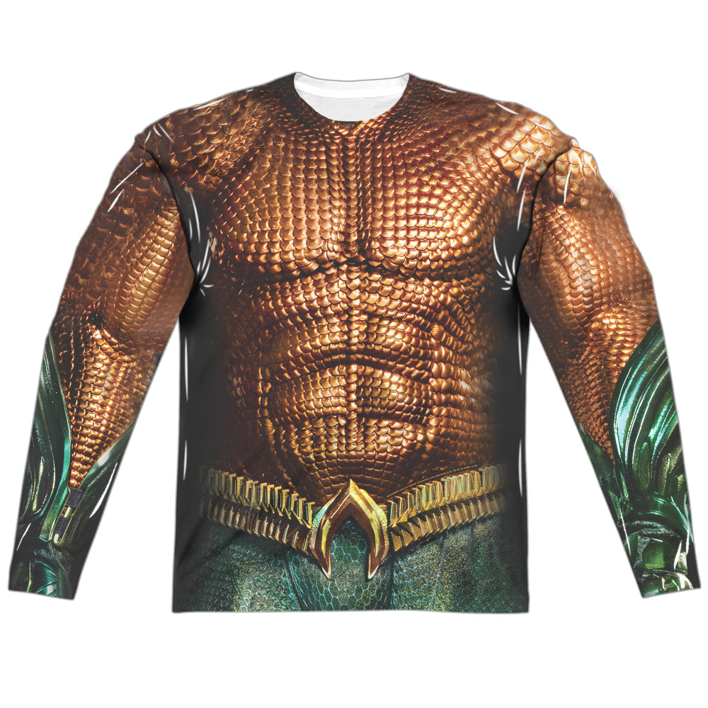 Aquaman Movie Uniform Long Sleeve Double-Sided Sublimated Halloween Costume Adult T Shirt