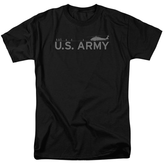 U.S Army Helicopter Logo Adult Unisex T Shirt Black