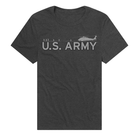 U.S Army Helicopter Logo Adult Unisex T Shirt Black