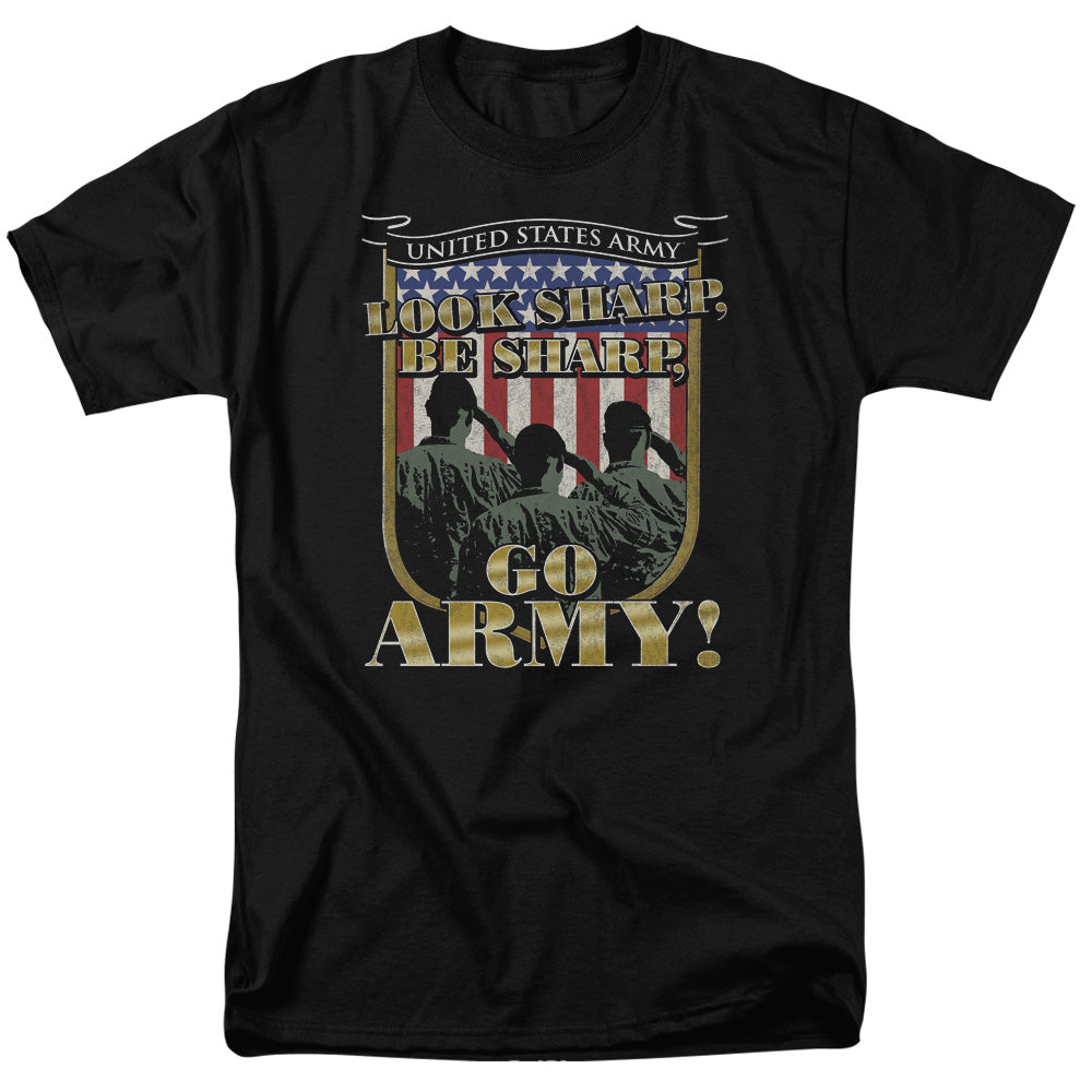 Go Army Adult Unisex T Shirt Black