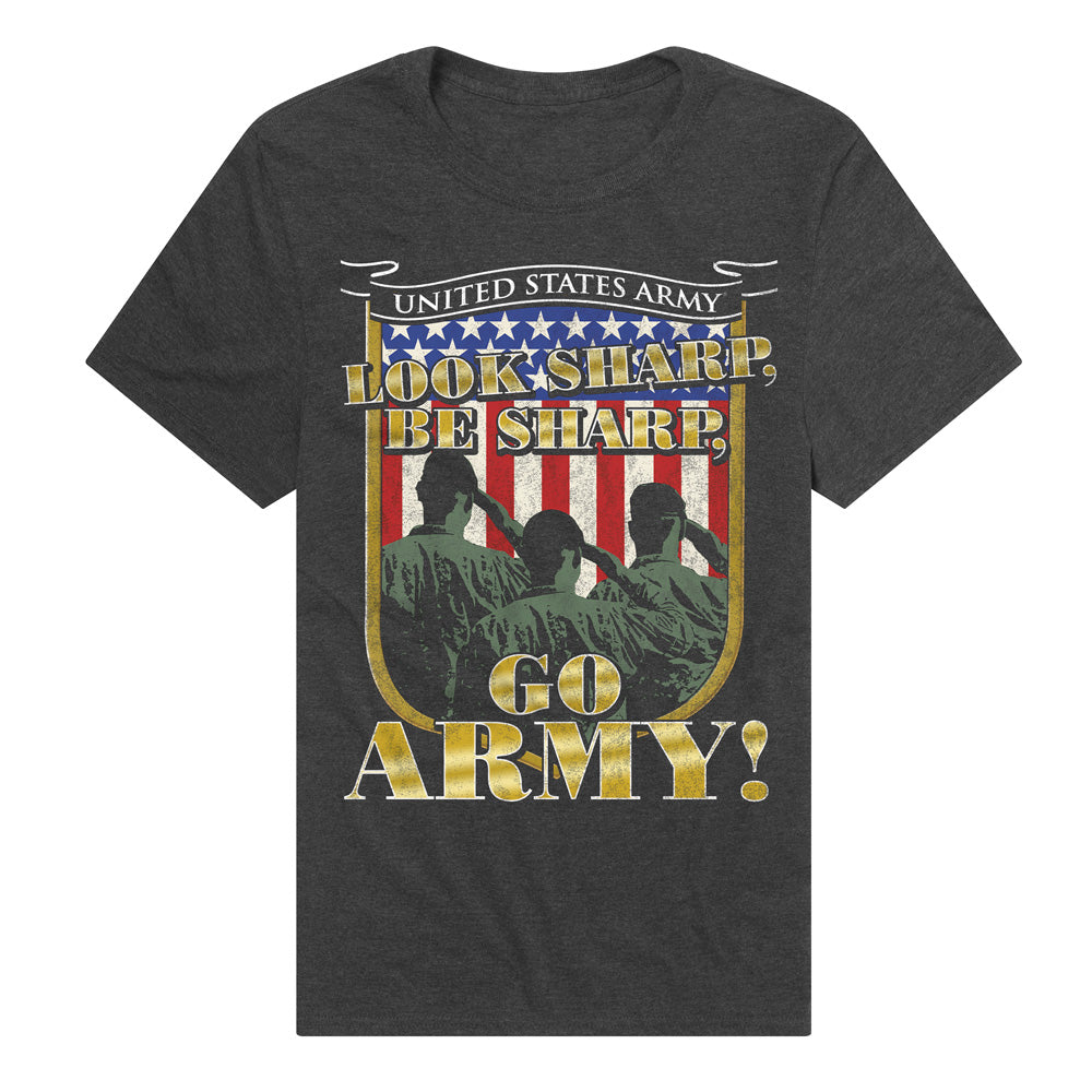 Go Army Adult Unisex T Shirt Black