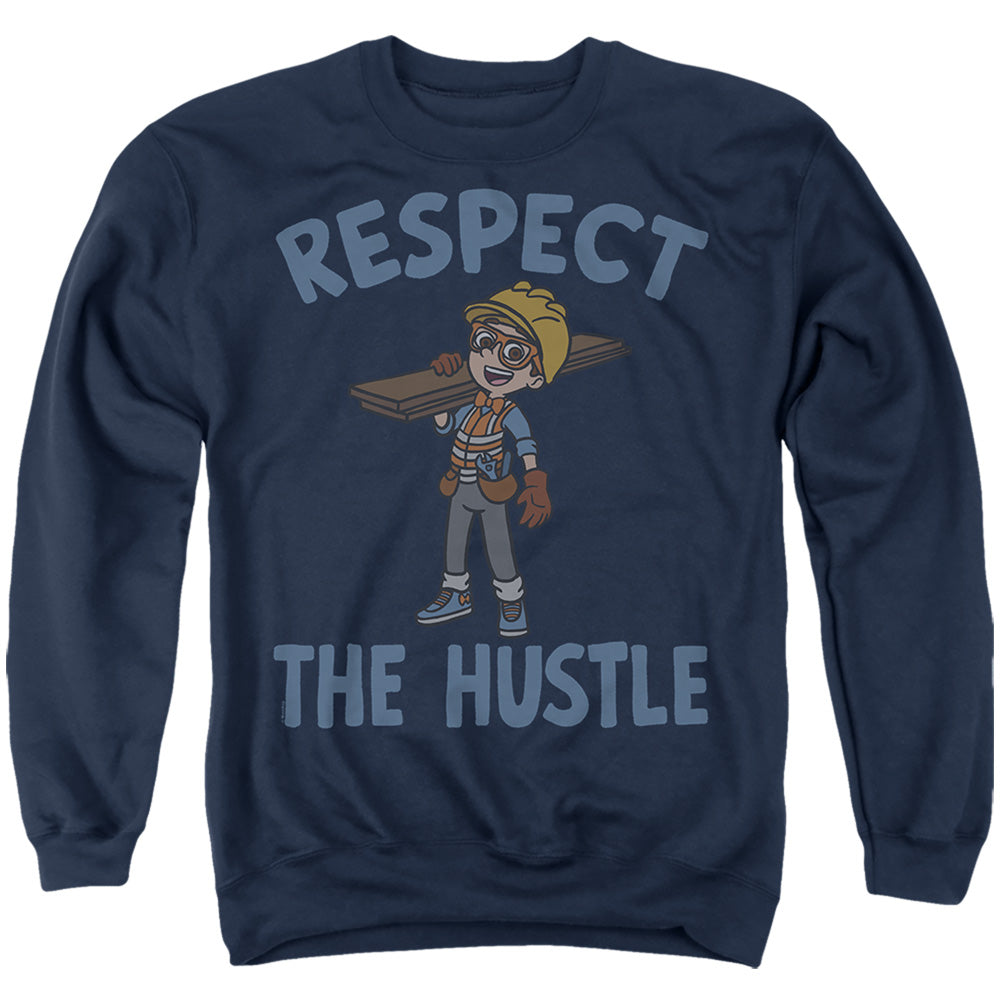 Respect the Hustle Blippi Adult Unisex T Shirt and Sweatshirt Navy