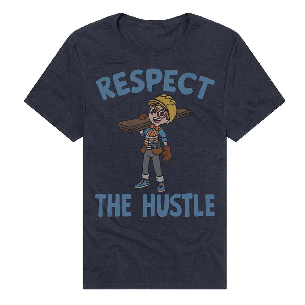 Respect the Hustle Blippi Adult Unisex T Shirt and Sweatshirt Navy