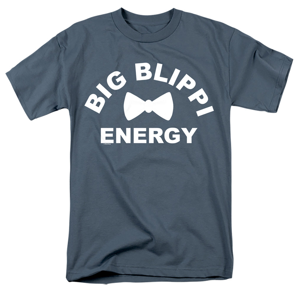 Big Blippi Energy Bowtie Adult Unisex Short Sleve T Shirt Slate