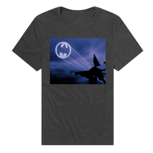 Batman Bat Signal 1989 Adult Unisex T Shirt Black