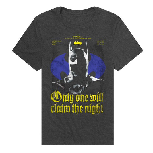 Batman 1989 Claim The Knight 85th Anniversary Adult Unisex T Shirt Black