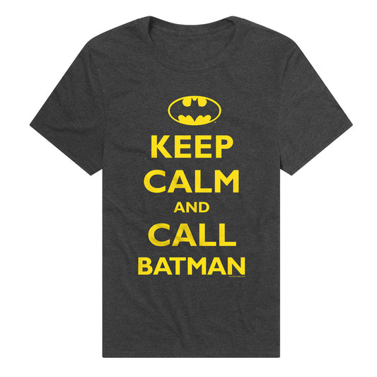 Keep Calm and Call Batman Adult Unisex T Shirt