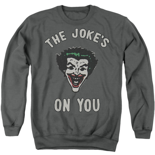 The Joke's on You Batman Joker Crewneck Sweatshirt Charcoal