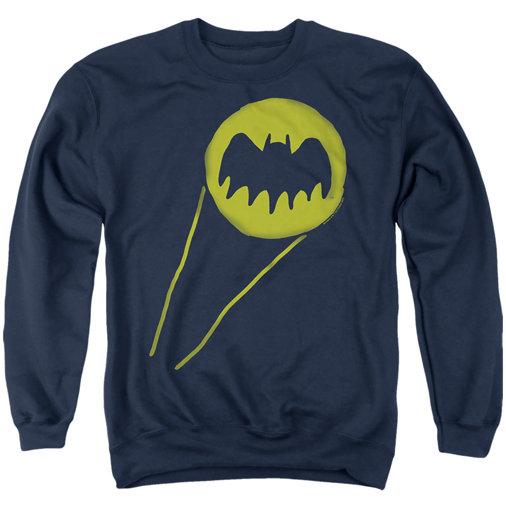 Bat Signal Batman Crewneck Sweatshirt Navy