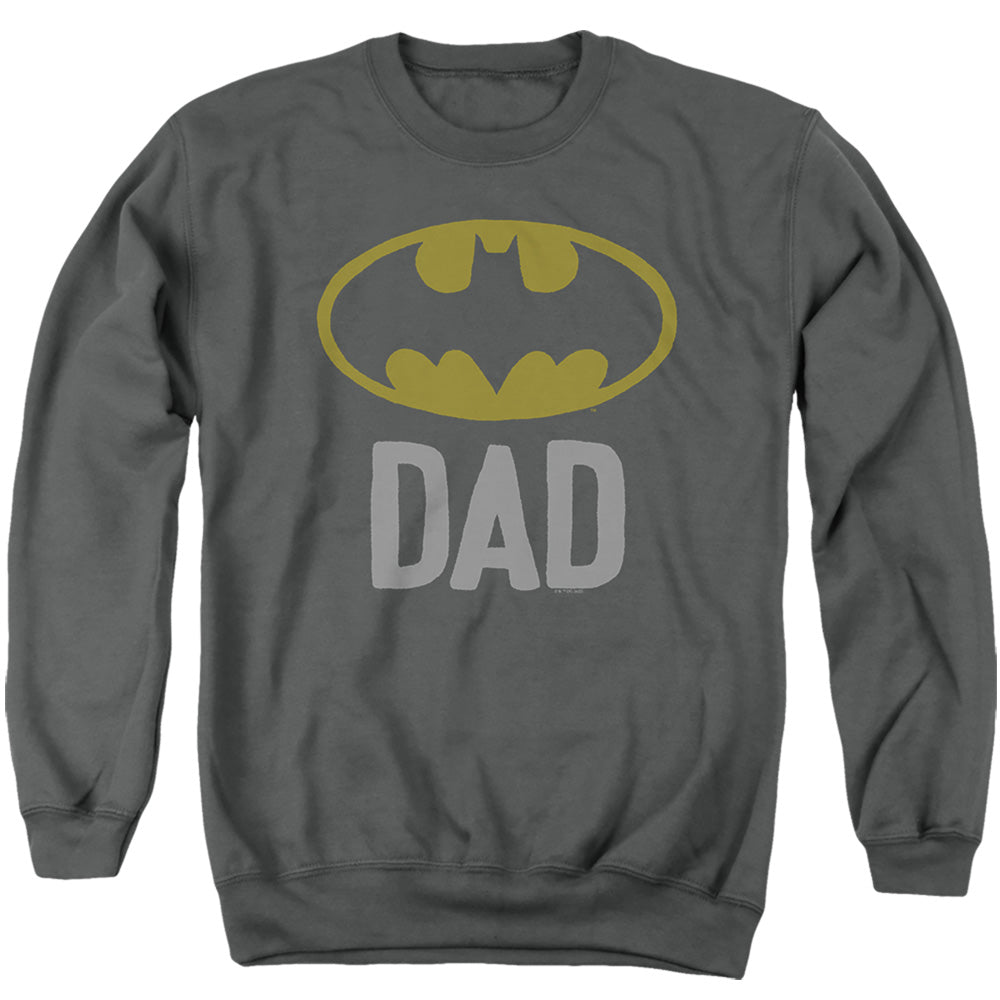 BatDad Batman Father's Day Adult Tee Charcoal