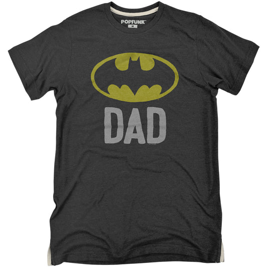 BatDad Batman Father's Day Adult Tee Charcoal