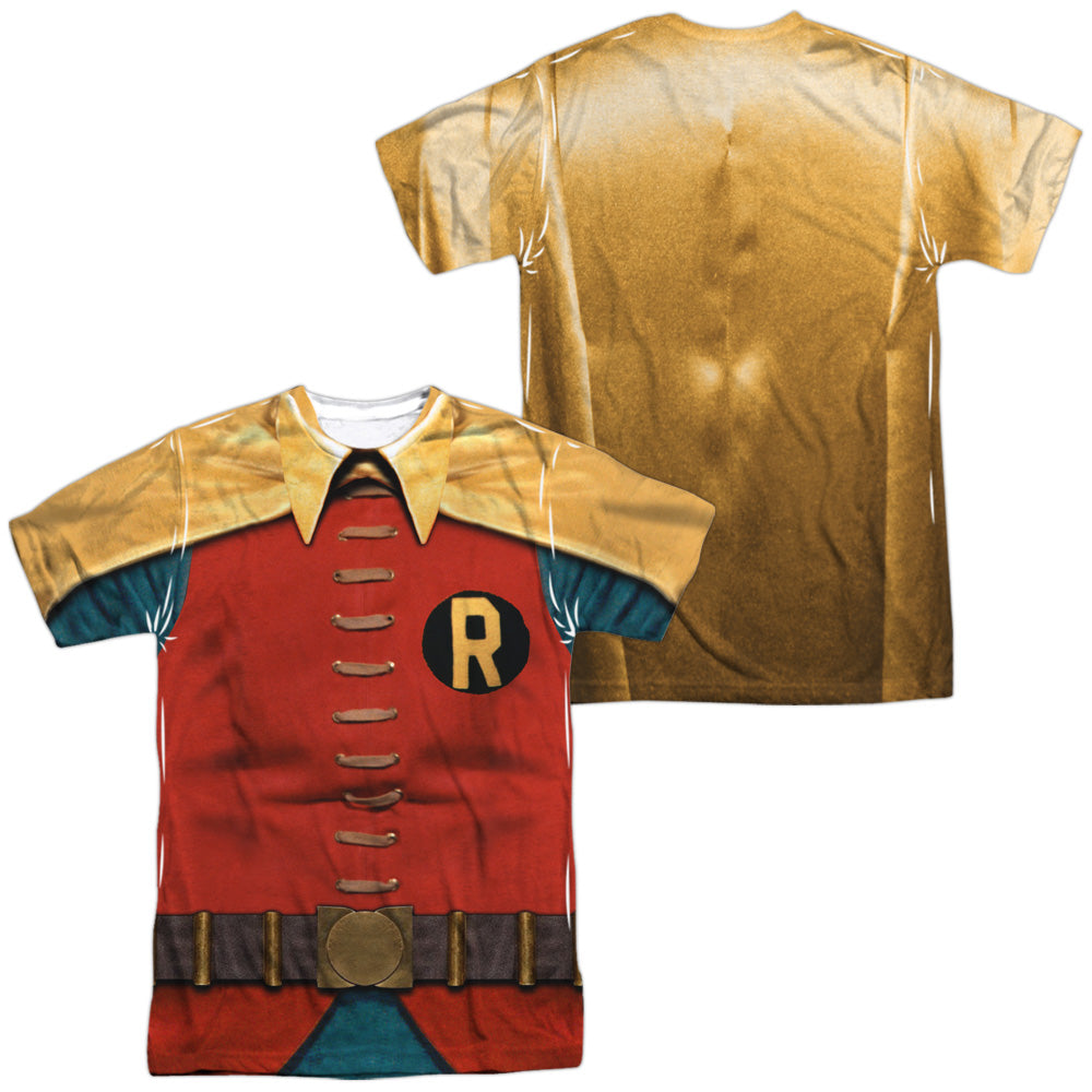 Robin Burt Ward Classic Batman Uniform Double-Sided Sublimated Costume Adult T Shirt