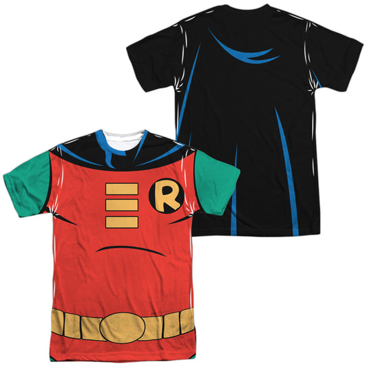 Robin Uniform Batman The Animated Series Double-Sided Sublimated Costume Adult T Shirt