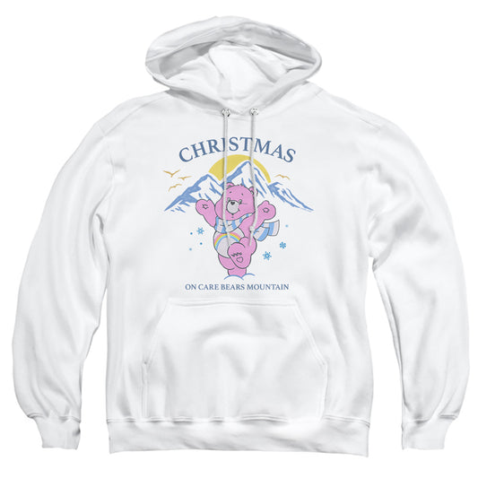 Care Bears Christmas Mountain With Cheer Bear Adult Hoodie and Sweatshirt White