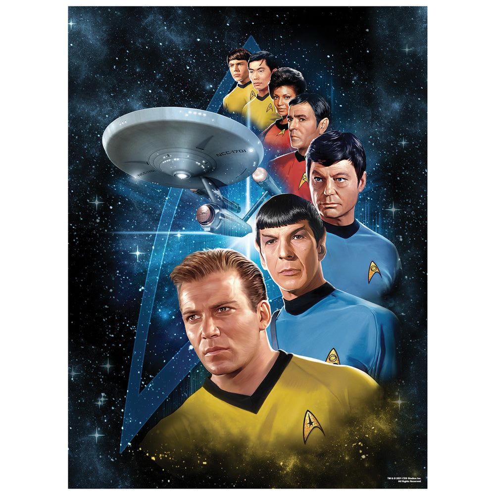 Star Trek Among The Stars 500 Piece Jigsaw Puzzle for Adults, 16" L X 21.5" W