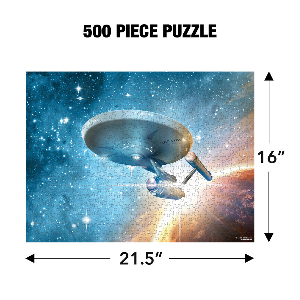 Star Trek NCC-1701 500 Piece Jigsaw Puzzle for Adults, 16" L X 21.5" W