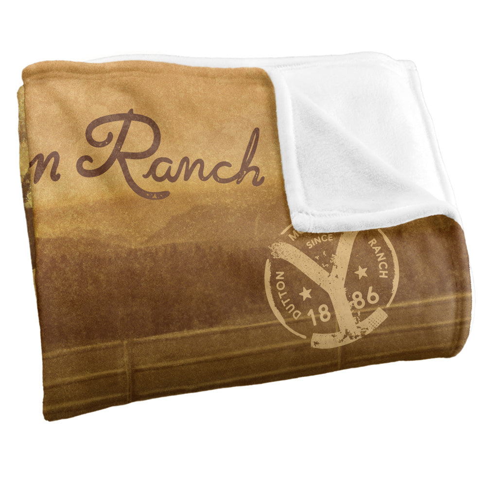 Dutton Ranch Ride 50x60 Blanket