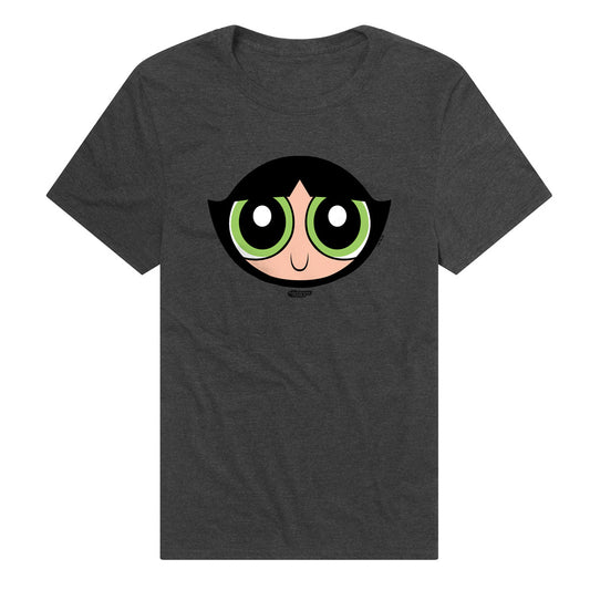 The Powerpuff Girls Buttercup Face Adult Unisex T Shirt Charcoal