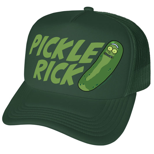 Pickle Rick Trucker Hat