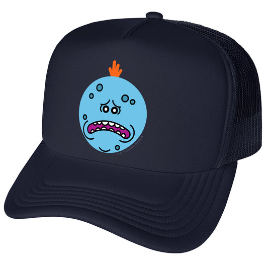 Mr. Meeseeks Face Trucker Hat