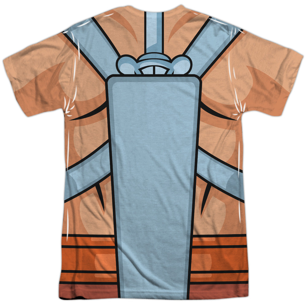 He-Man Masters of The Universe Uniform Double-Sided Sublimated Costume Adult T Shirt