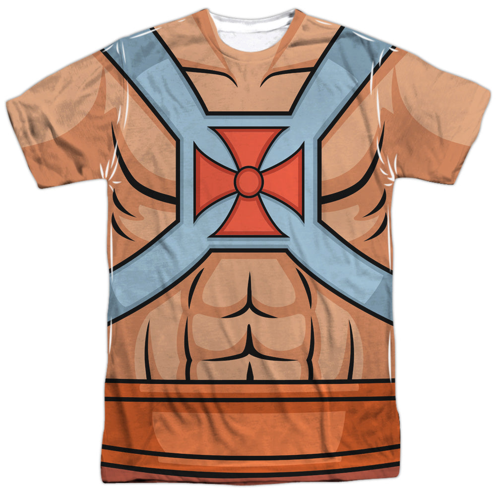 He-Man Masters of The Universe Uniform Double-Sided Sublimated Costume Adult T Shirt