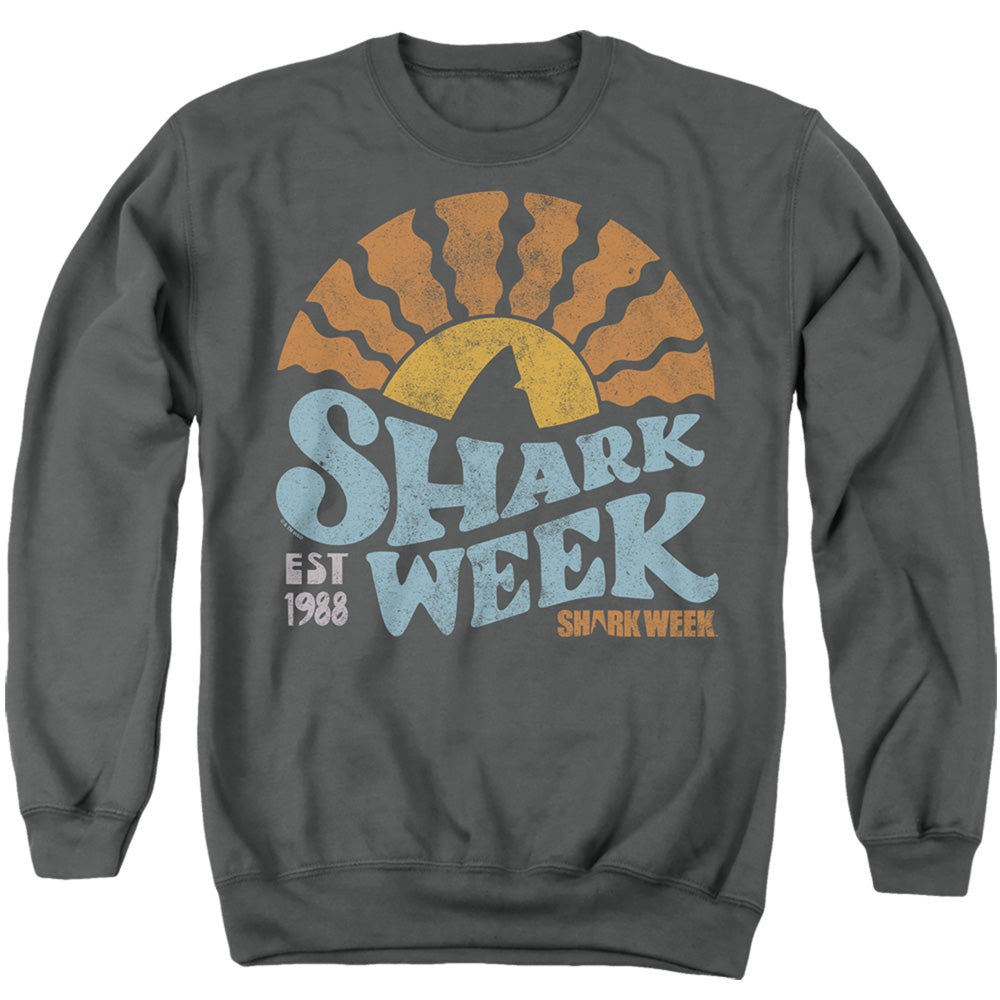 Lino Shark Week Adult Unisex T Shirt Charcoal