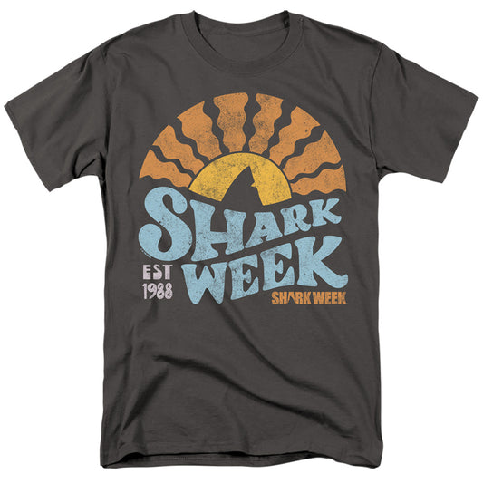 Lino Shark Week Adult Unisex T Shirt Charcoal