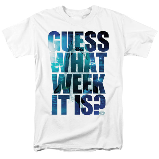 Guess What Week It Is? Shark Week Adult Unisex T Shirt White