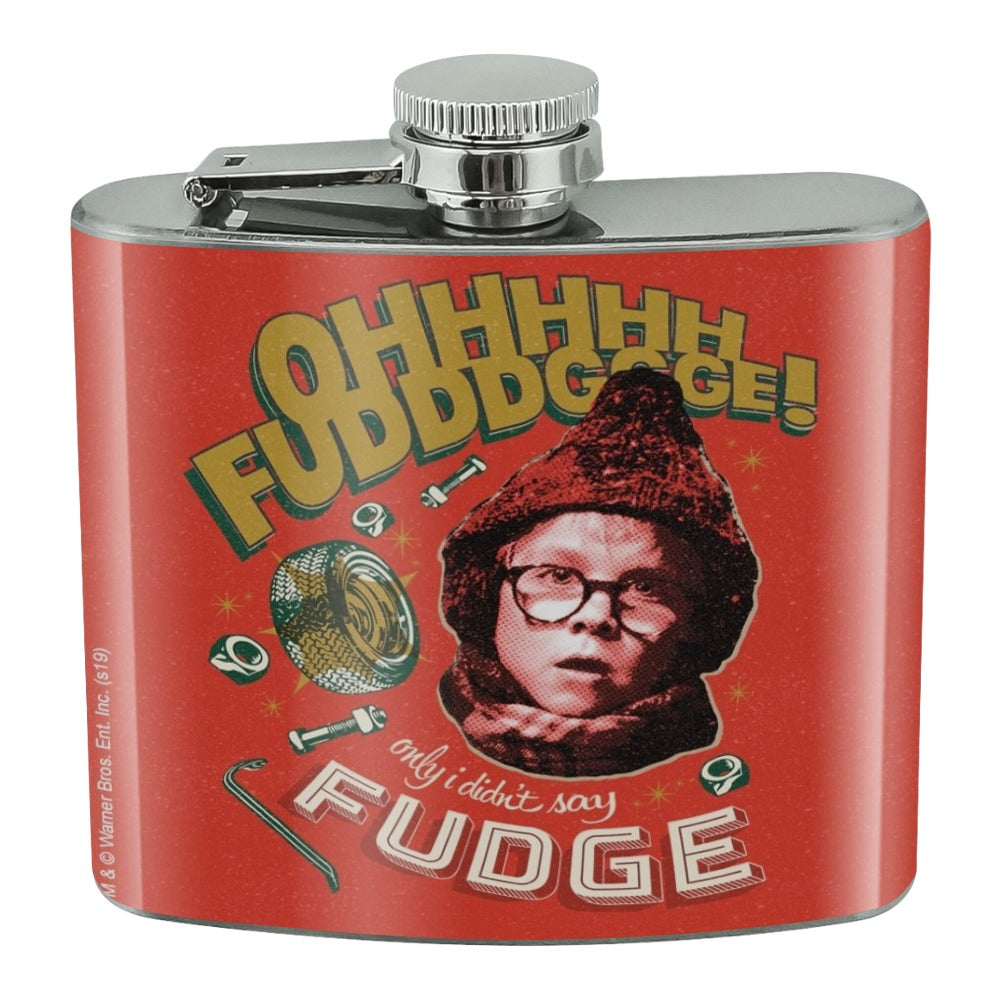 A Christmas Story Only I Didn't Say Fudge Stainless Steel 5oz Hip Drink Kidney Flask