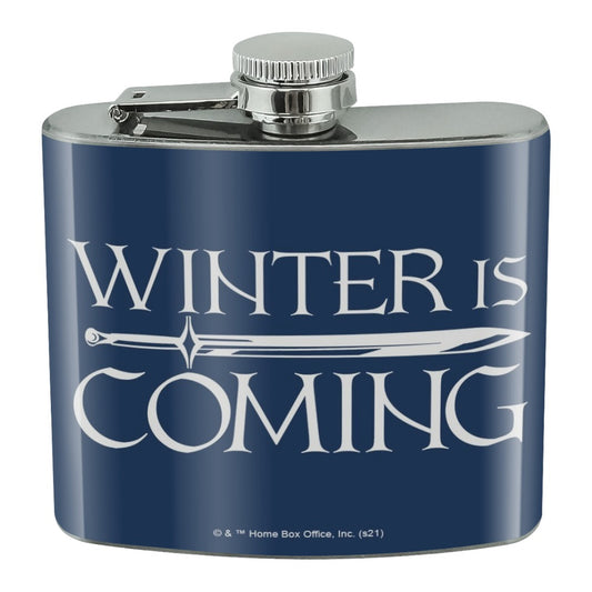 Game of Thrones Winter is Coming Stainless Steel 5oz Hip Drink Kidney Flask