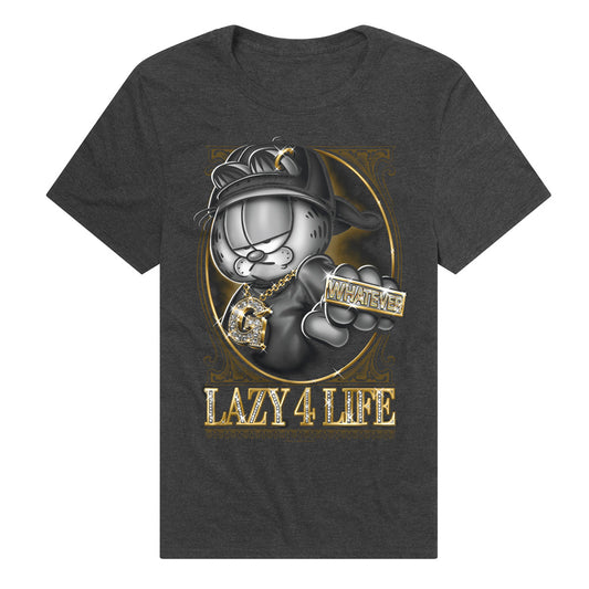 Garfield Lazy 4 Life Adult Unisex T Shirt