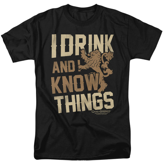 Game of Thrones Know Things Adult Unisex T Shirt