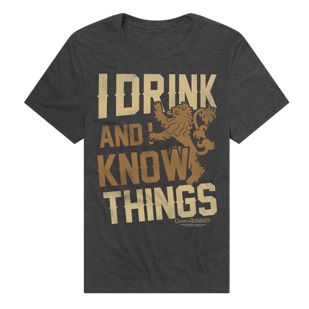 Game of Thrones Know Things Adult Unisex T Shirt