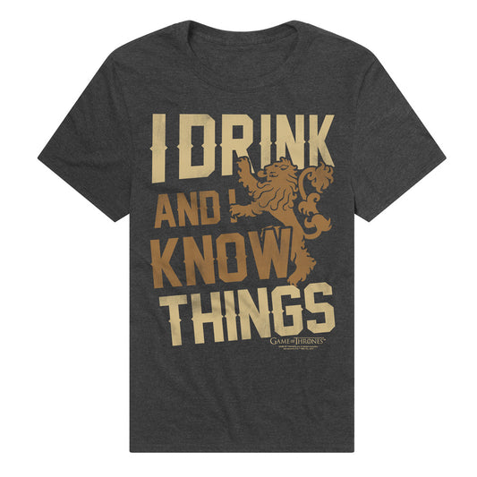 Game of Thrones Know Things Adult Unisex T Shirt