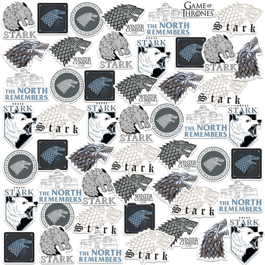 House Stark Vinyl Stickers 50-Pack